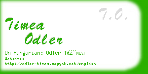 timea odler business card